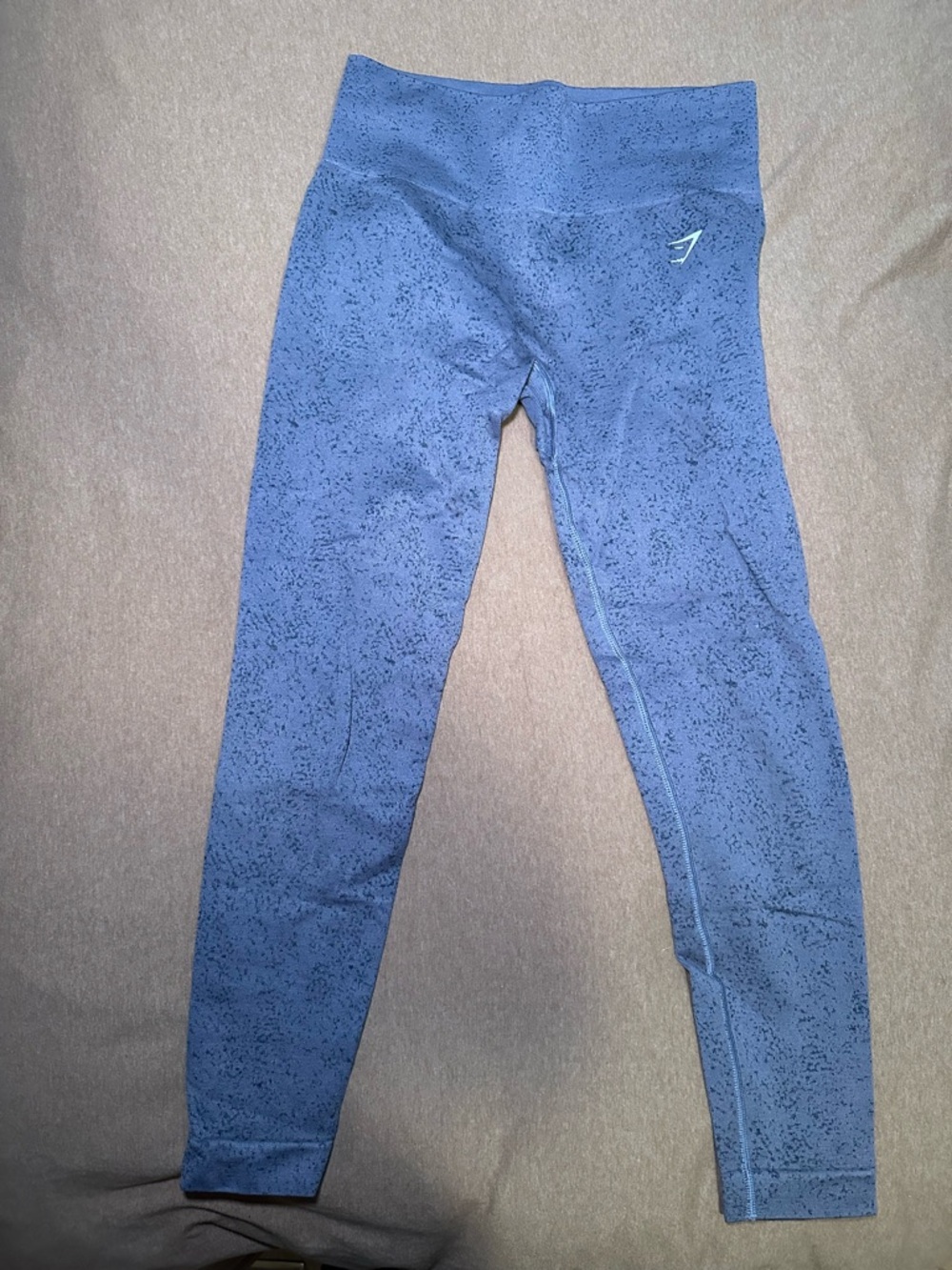 Gymshark Heathered Purple-Gray Active Leggings